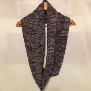 Two Tone Winter Knit Warm Circle Scarf